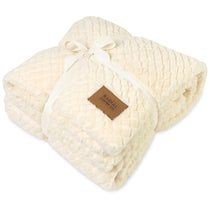 48-Hour Gemline Cream Luxe Nordic Throw Blanket