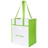 Gemline Lime Green Harlow Laminated Recycled Shopper