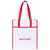 Gemline Red Harlow Laminated Recycled Shopper