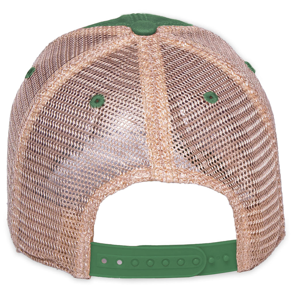 Merrimack Hat Co. Kelly Green/Tan Austin Vintage Trucker