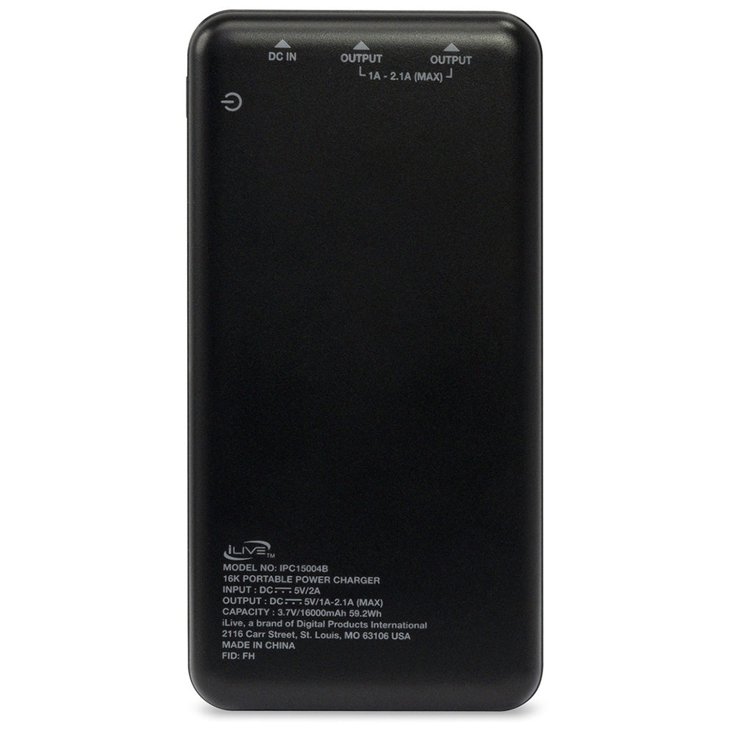 iLive Black 16K Power Bank