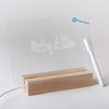 Handstands Wood-Clear Scribbler Glow Memo Board