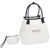 Gemline Navy Market Street Tapered Carryall Tote