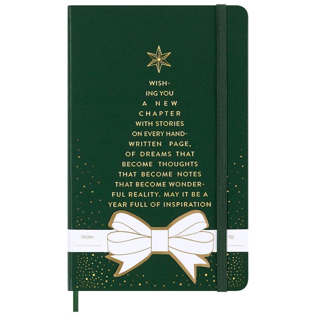 Moleskine Myrtle Green Hard Cover Holiday Notebook Gift Set