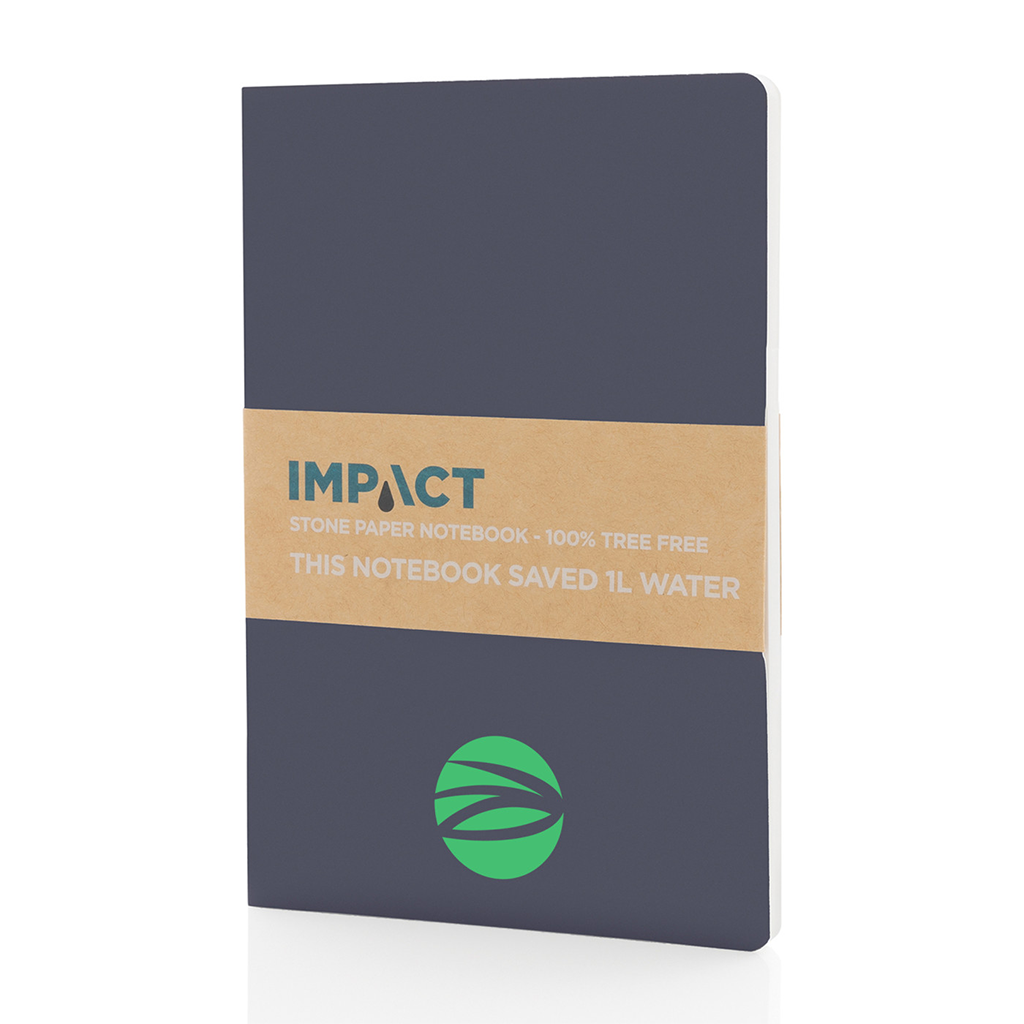 XD Connects Navy Impact Softcover Stone Paper Notebook A5