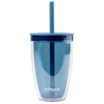 Cool Gear Elemental Blue Oasis Straw Bottle - 14 Oz.