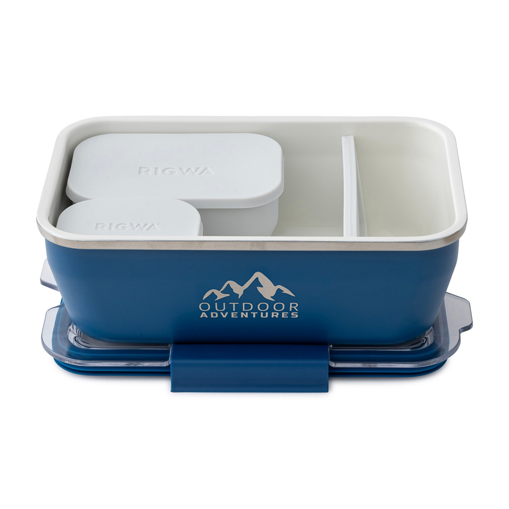 RIGWA Blue Travel Bento Box 8x5