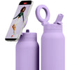 RINGO Lilac Pro Water Bottle with Magnetic Booster Ring - 32 Oz.