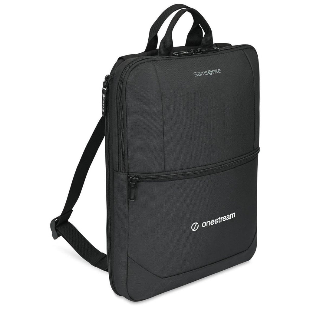 Samsonite Midnight Black Outline Pro Carry-On and Convertible Backpack Set