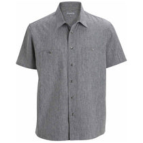 Edwards Men's Black Heather Melange Ultra-Light Chambray Shirt