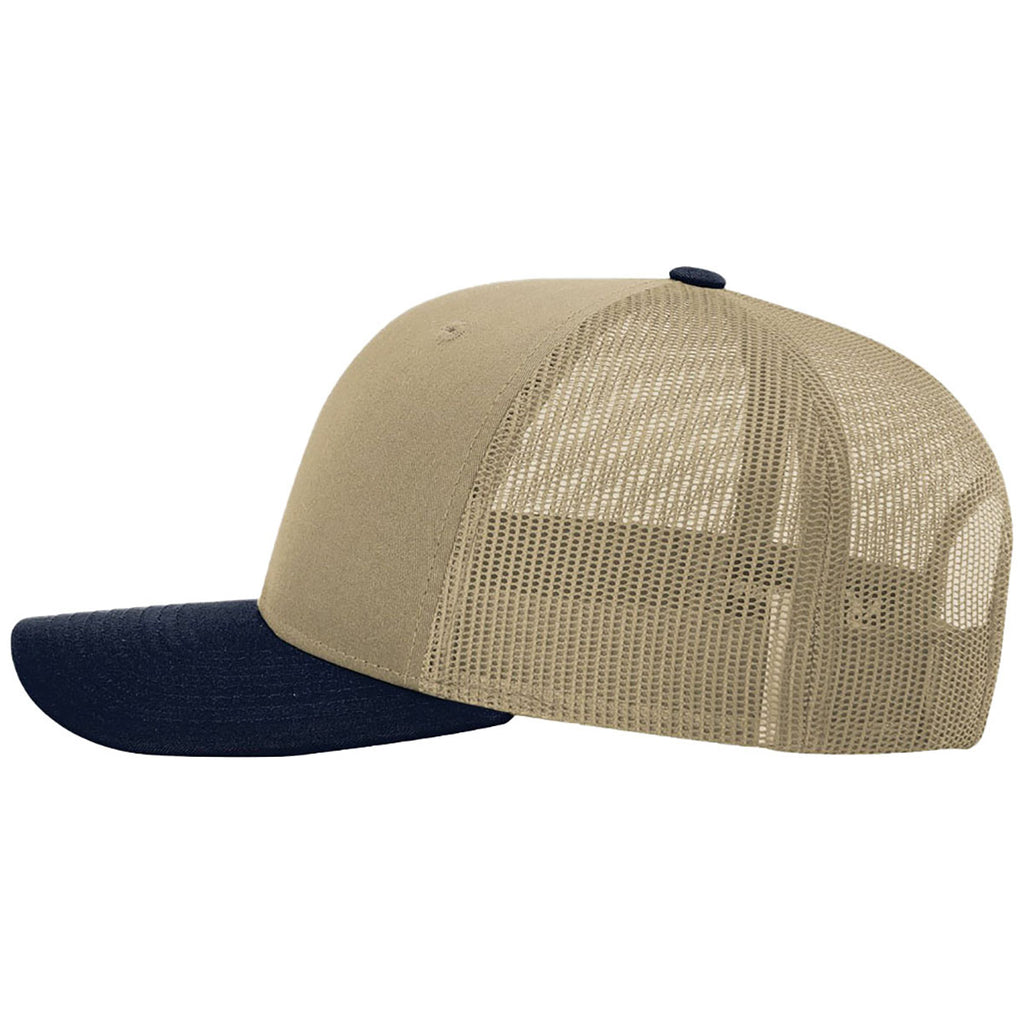 Richardson Khaki/Khaki/Navy Trucker Cap