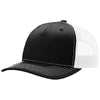Richardson Black/White Five-Panel Trucker