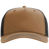Richardson Caramel/Black Five-Panel Champ Trucker