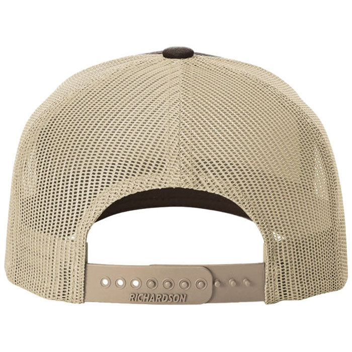 Richardson Brown/Khaki/Khaki Five-Panel with Rope