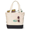 48-Hour Gemline Black Newport Cotton Zippered Tote