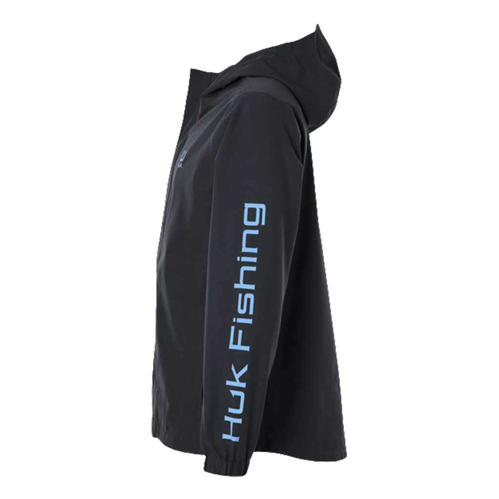 HUK Men's Black Storm Rain Jacket