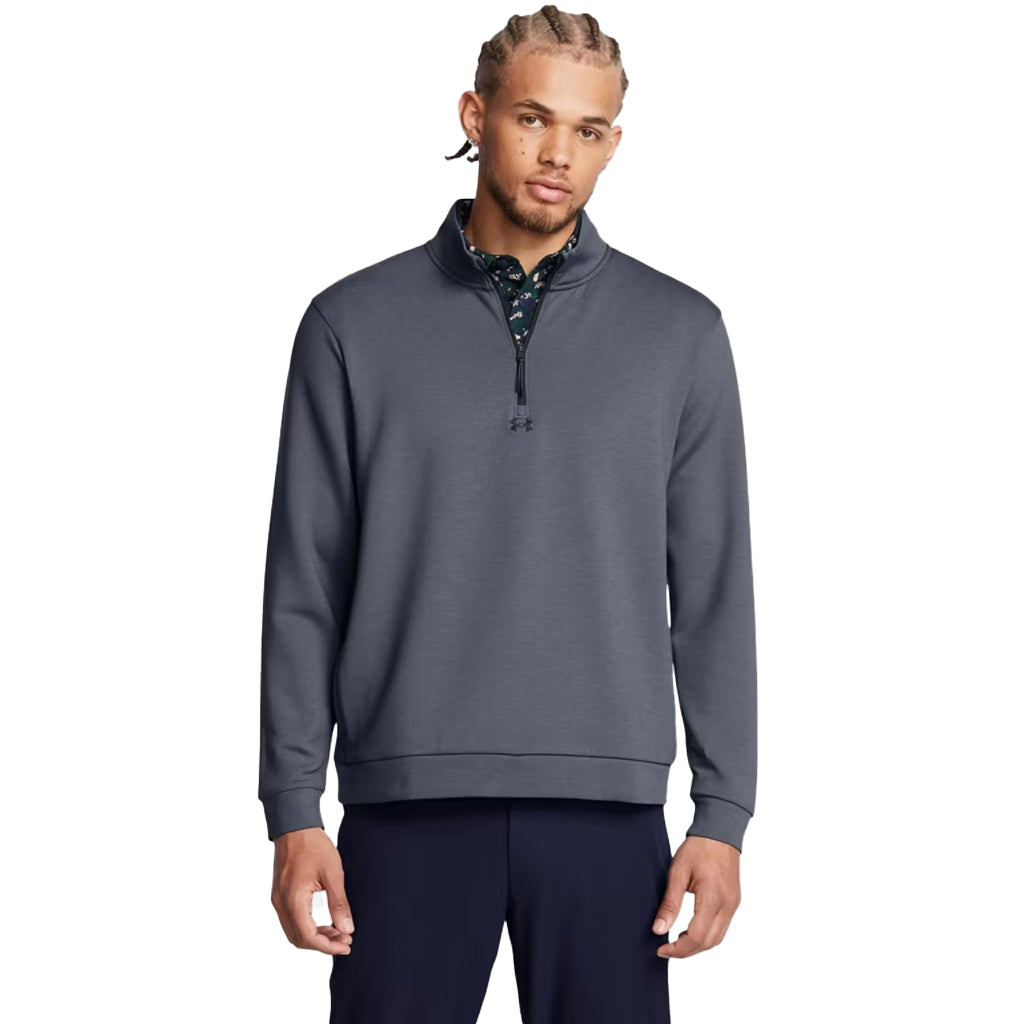 48-Hour Under Armour Men's Downpour Grey Drive Midlayer Pullover