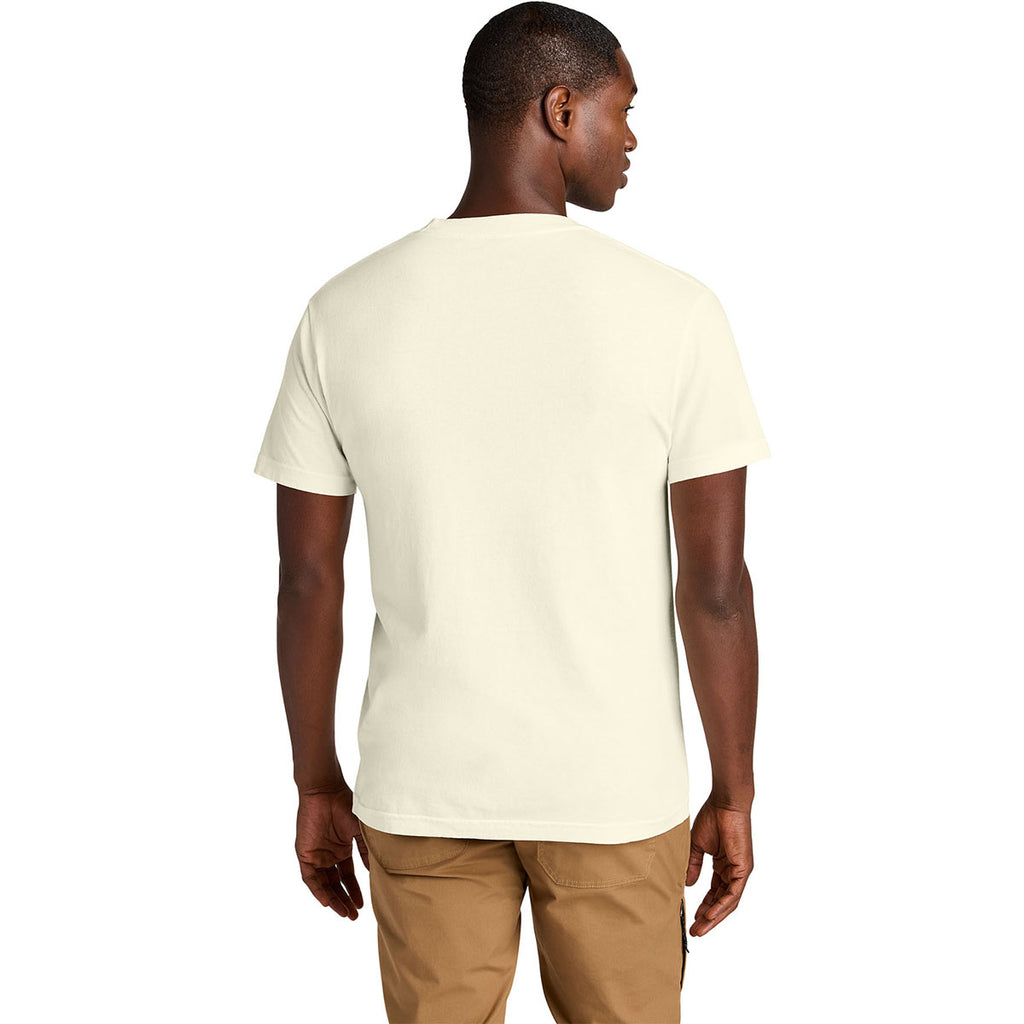 American Apparel Unisex Faded Cream Heavyweight Cotton Garment-Dyed Tee