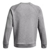Under Armour Men's Castlerock Light Heather/White Rival Fleece Crew