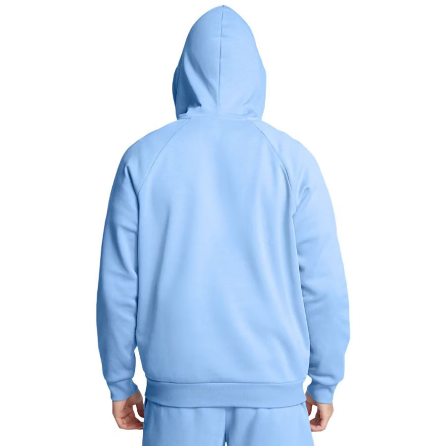 Under Armour Men's Horizon Blue/White Rival Fleece Full Zip Hoodie
