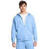 Under Armour Men's Horizon Blue/White Rival Fleece Full Zip Hoodie