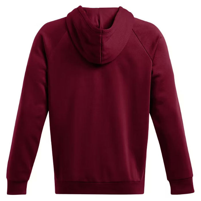 Under Armour Men's Cardinal/White Rival Fleece Full Zip Hoodie