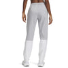 Under Armour Women's Mod Grey/White/White Rival Stretch Woven Pants