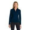 Nike Women's Navy Dri-FIT Micro Pique 2.0 Long Sleeve Polo