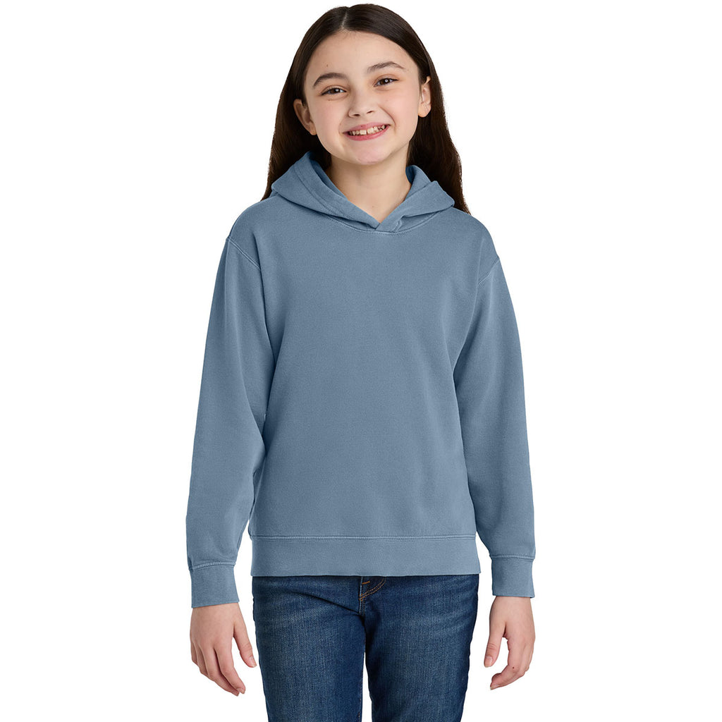 Comfort Colors Youth Blue Jean Lightweight Hooded Sweatshirt
