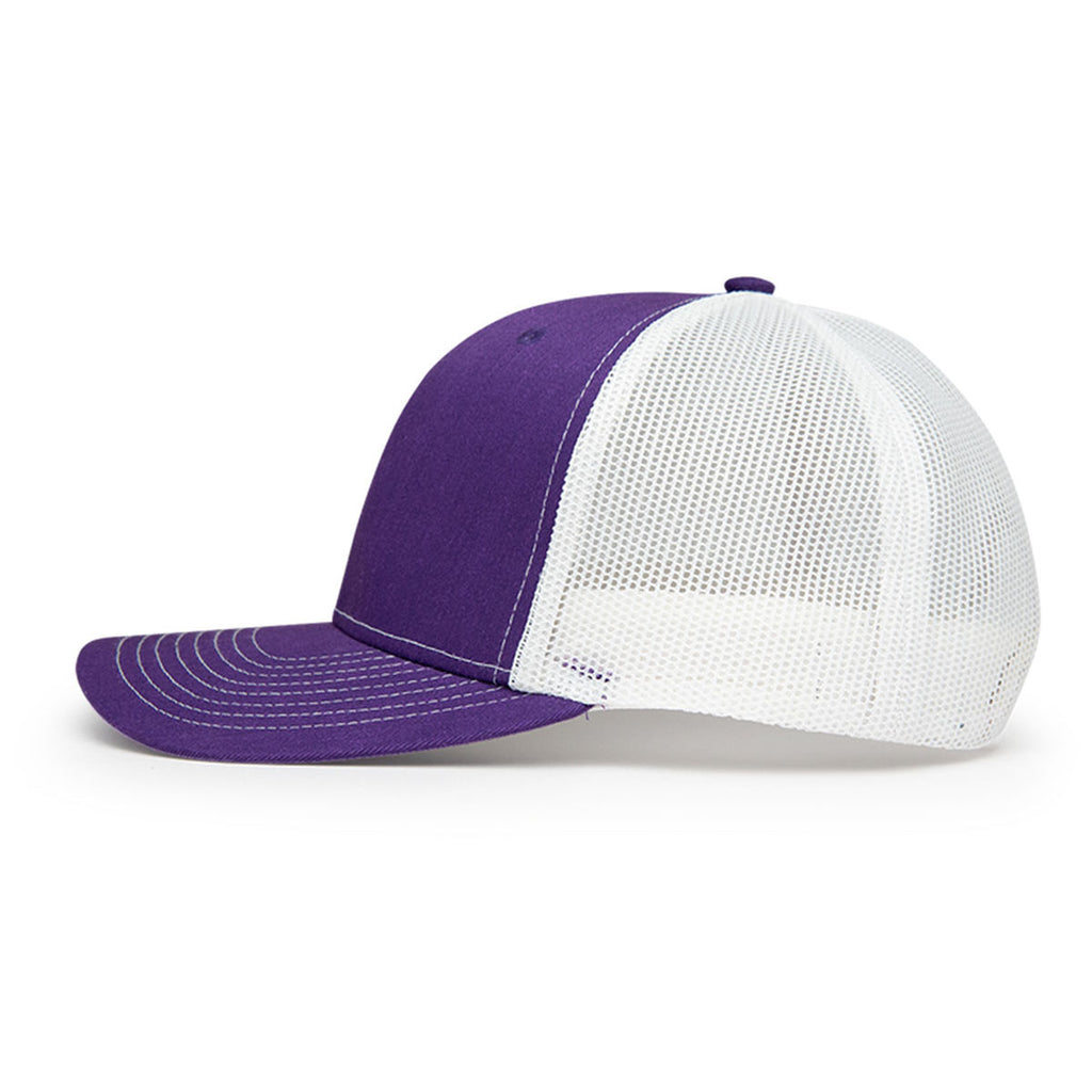 Hit Purple with White Mesh The Hauler Classic Trucker