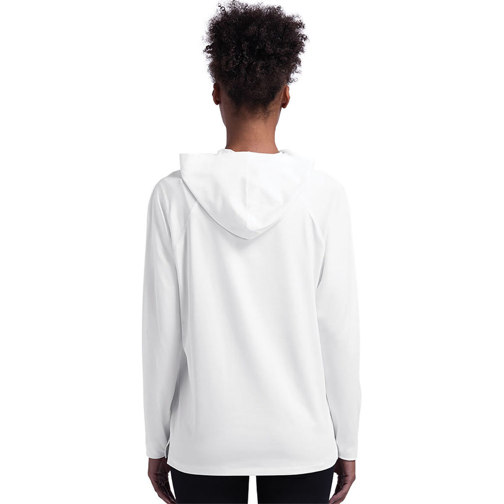Charles River Unisex White Lightweight Stretch Hoodie