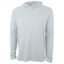 Charles River Unisex Light Grey Heather Lightweight Stretch Hoodie