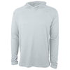 Charles River Unisex Light Grey Heather Lightweight Stretch Hoodie