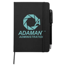 Good Value Black Notebook with Joy Pen