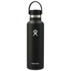 48-Hour Hydro Flask Black Standard Mouth 21 oz Bottle with Flex Cap