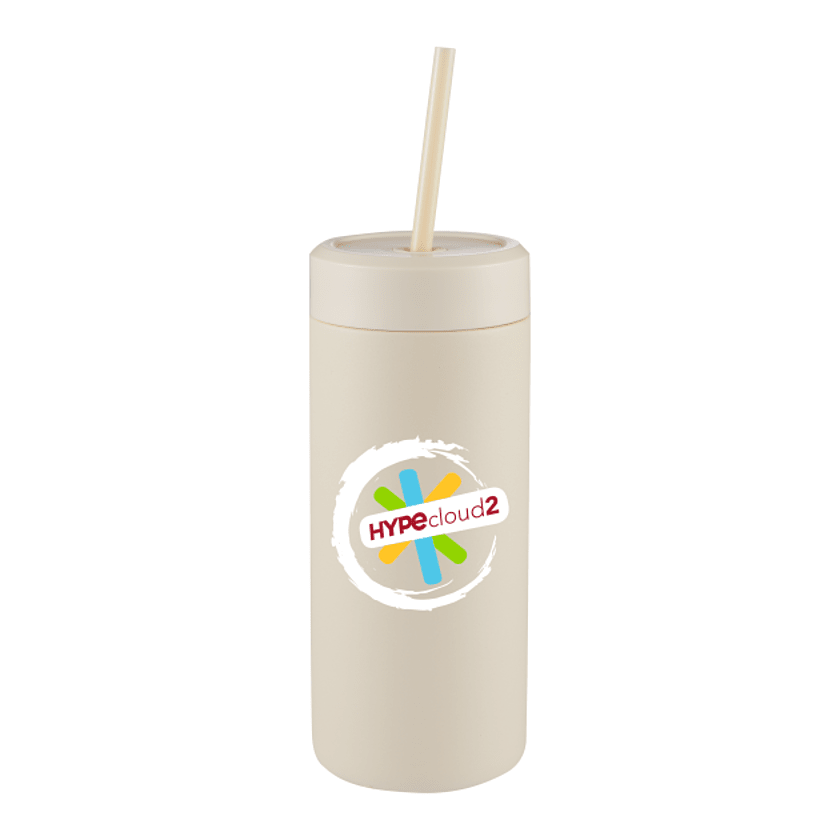 Sol Cream Tonal Straw Tumbler 20oz