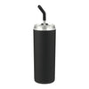 Leed's Black Marka Copper Vac Tumbler w/ SS Straw 20 oz