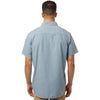 Columbia Men's Ripple Blue Rapid Rivers Novelty Short Sleeve Shirt