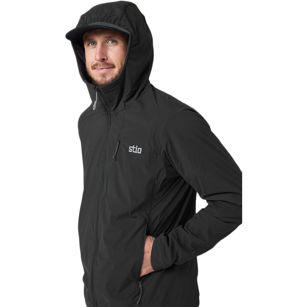 Stio Men's Boundary Black Dawner Hooded Jacket