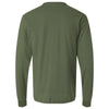 Tultex Unisex Military Green Fine Jersey Long Sleeve T-Shirt
