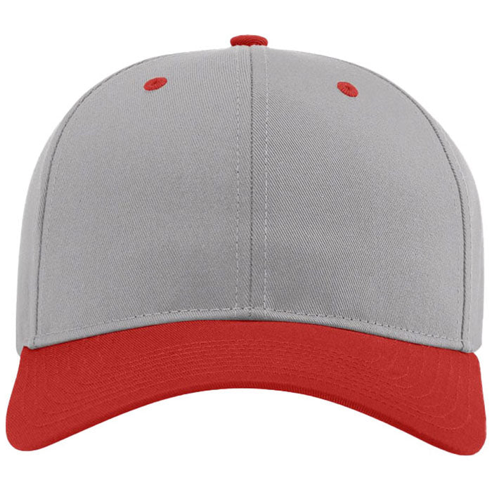 Richardson Grey/Grey/Red Pro Twill Snapback