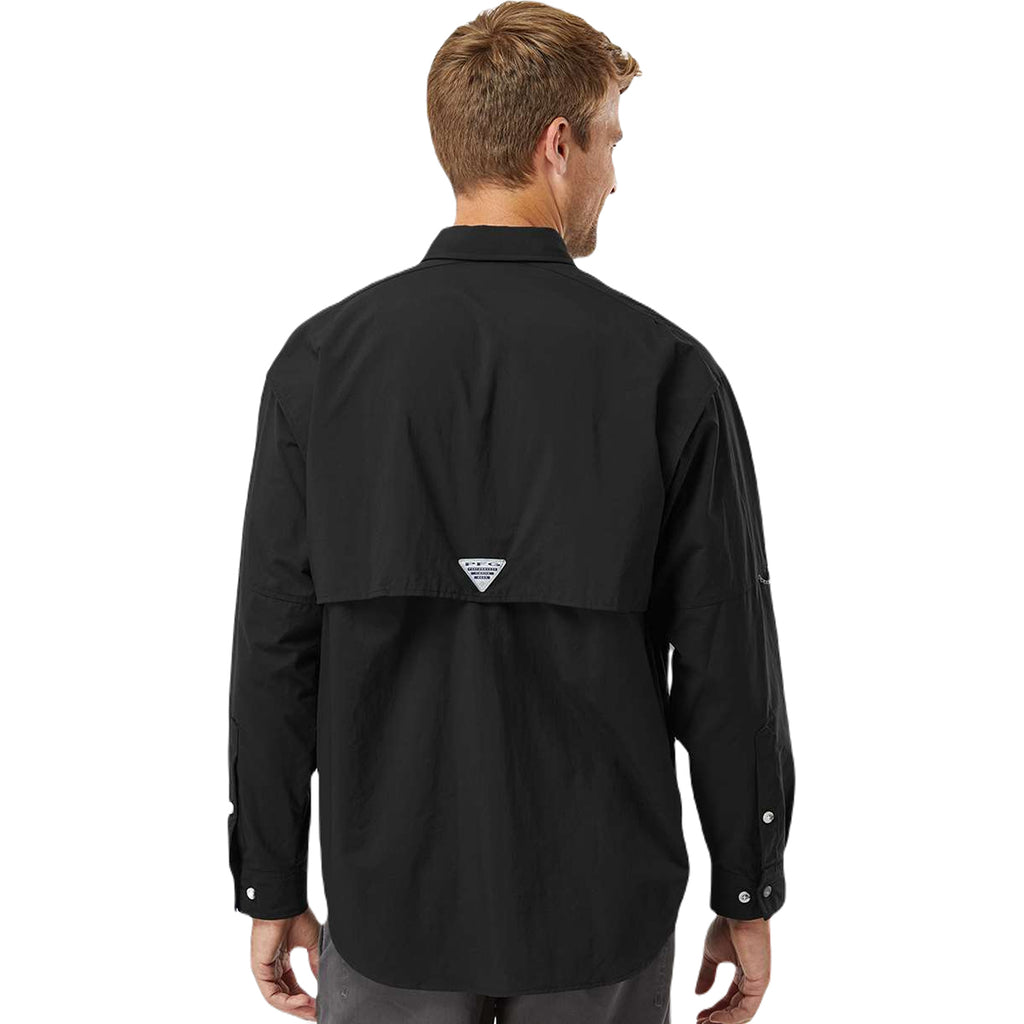 Columbia Men's Black PFG Bahama Long Sleeve Shirt