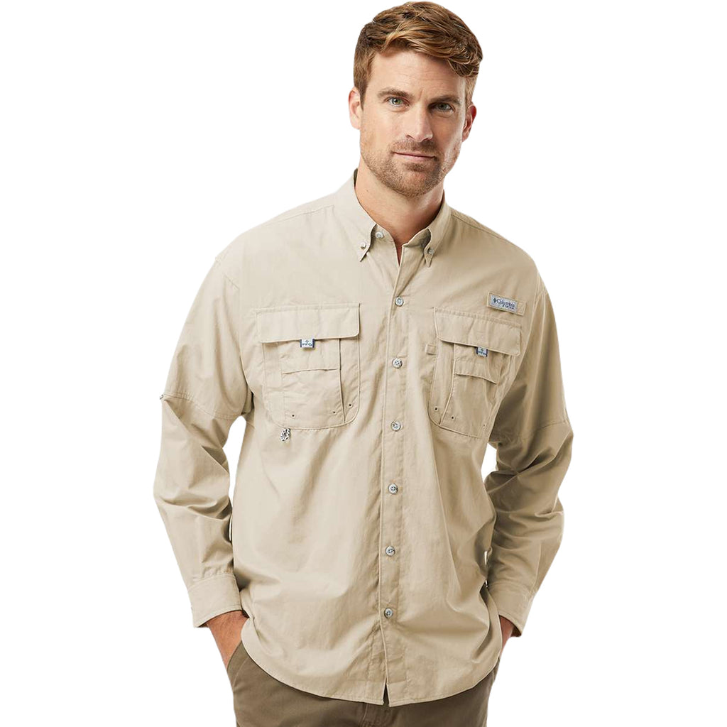 Columbia Men's Fossil PFG Bahama Long Sleeve Shirt