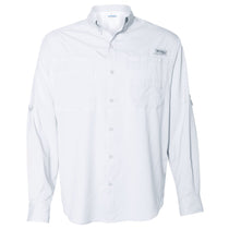 Columbia Men's White PFG Tamiami Long Sleeve Shirt