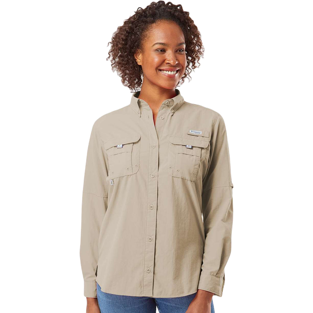 Columbia Women's Fossil PFG Bahama Long Sleeve Shirt