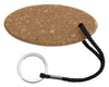 Koozie Natural Buoy Oval Cork Keychain