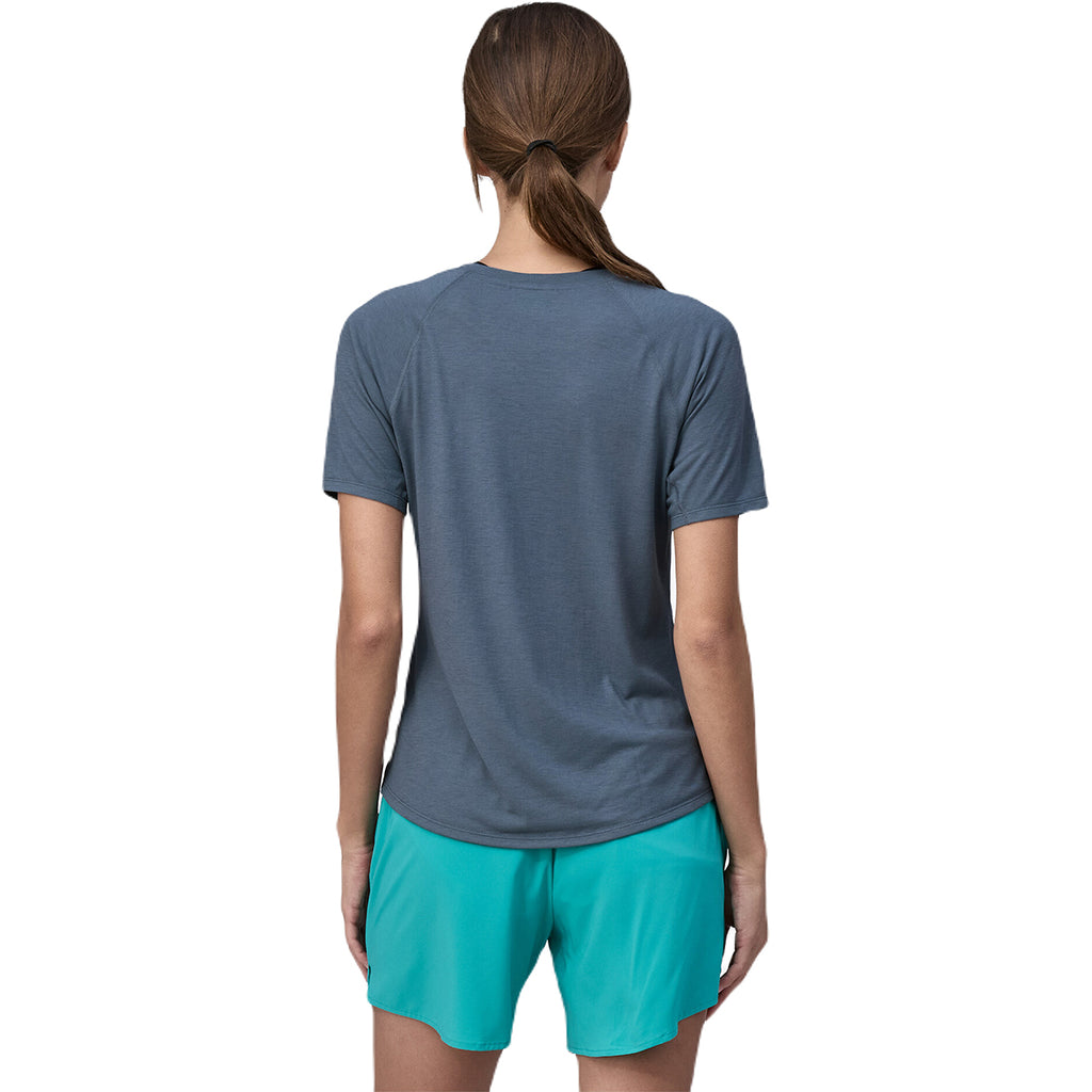 Patagonia Women's Unity Fitz: Utility Blue Capilene Cool Trail Graphic Shirt