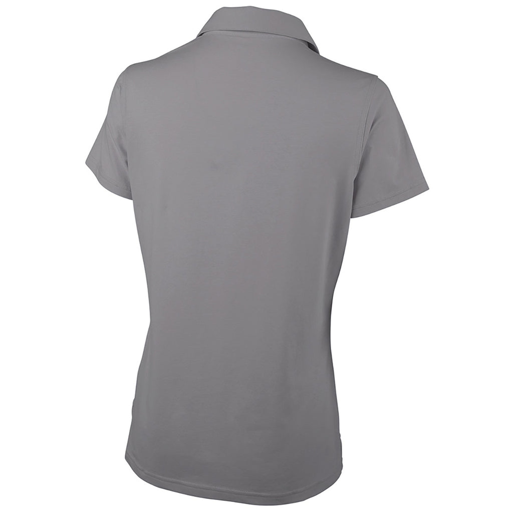 Charles River Women's Grey Greenway Stretch Cotton Polo