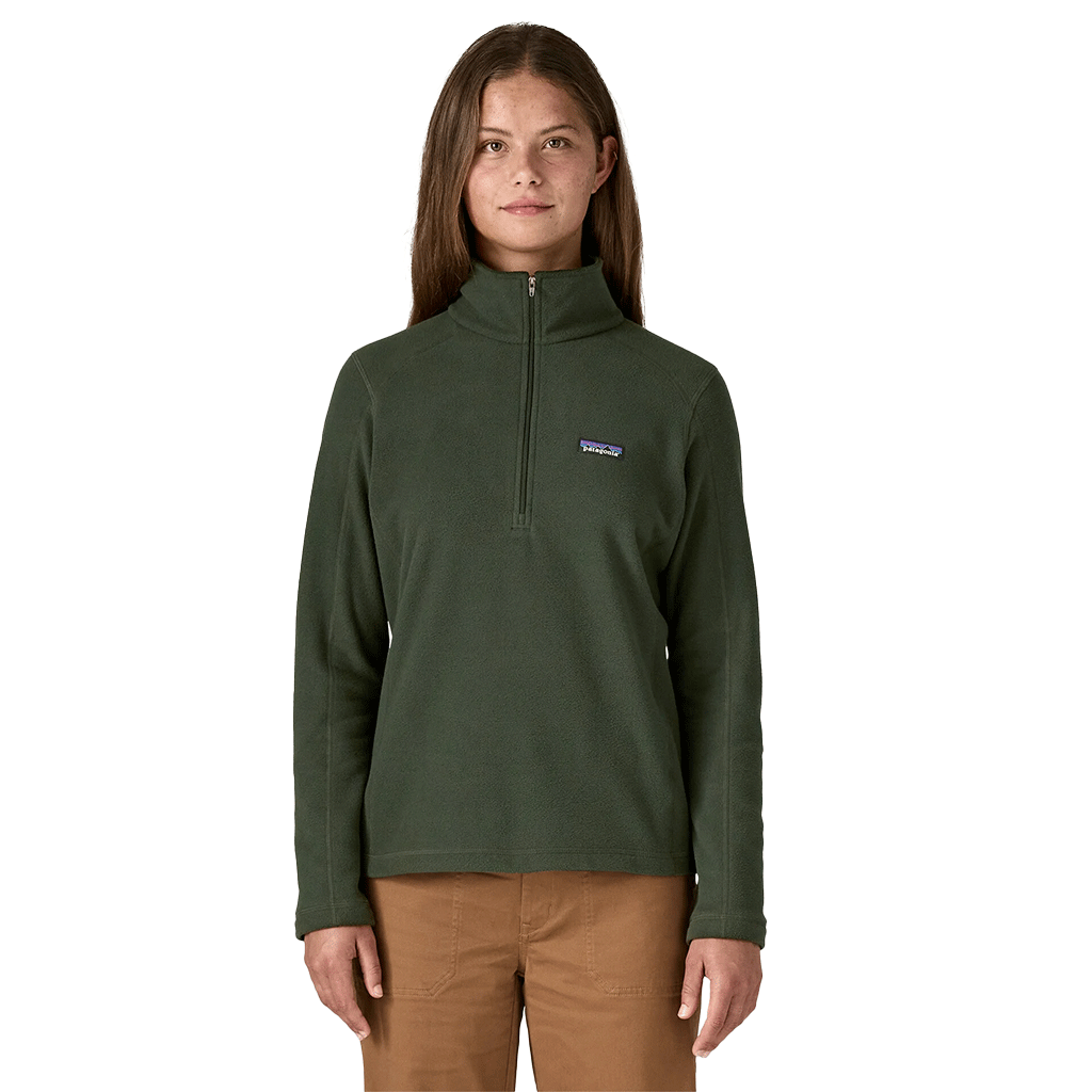 Patagonia Women's Old Growth Green Micro D 1/4-Zip