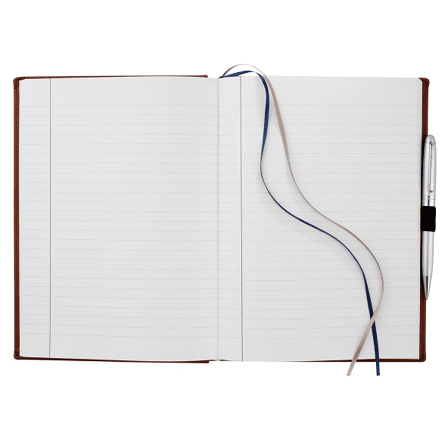 JournalBooks Terra Cotta 7'' x 10'' FSC Mix Pedova UltraHyde Hardcover Large Bound JournalBook